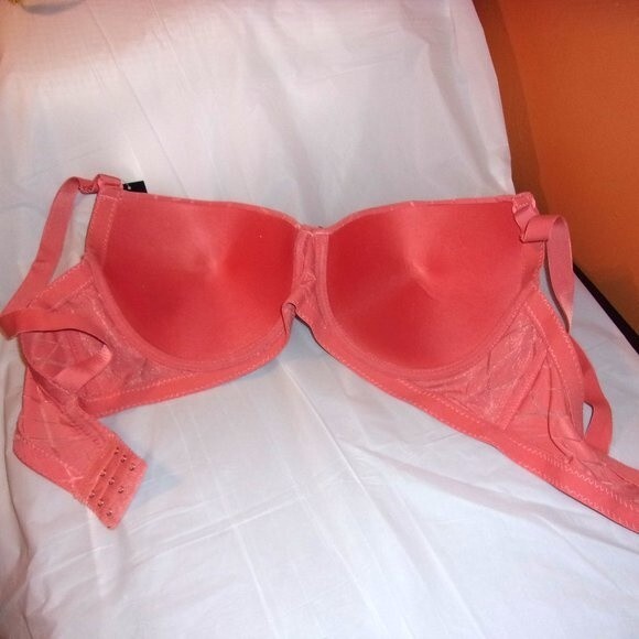 Youmita  Coral Jacquard 42DD Push Up Bra/3X Hipster Set NWT - Picture 5 of 14